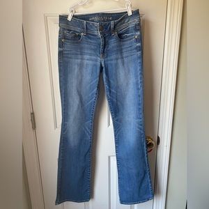 American Eagle size 8 long Kick Boot jeans